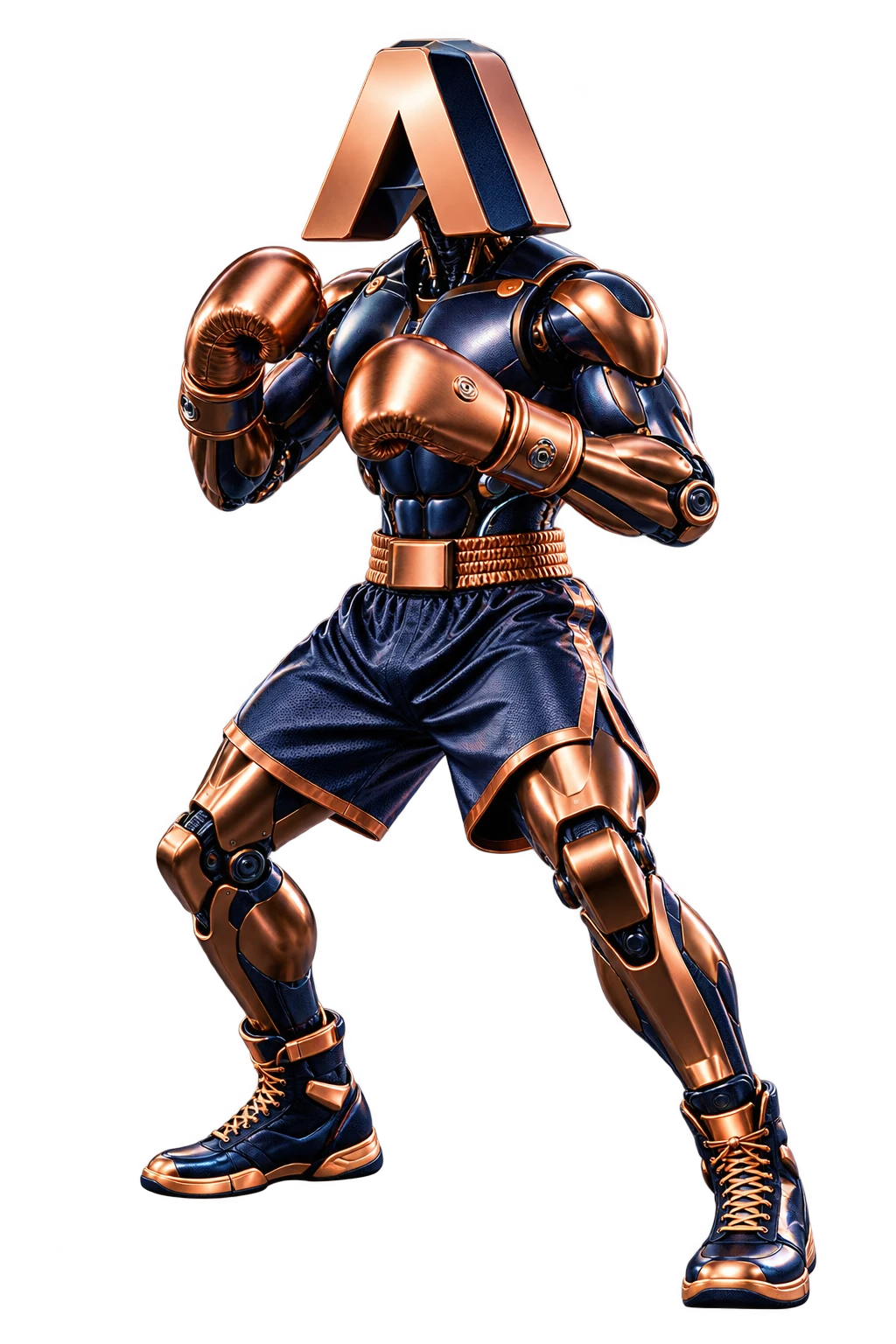 Boxing character inspired by Anthropic