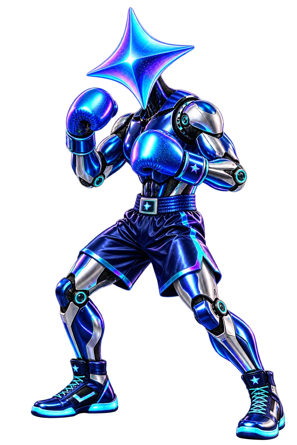 Boxing character inspired by Google Gemini