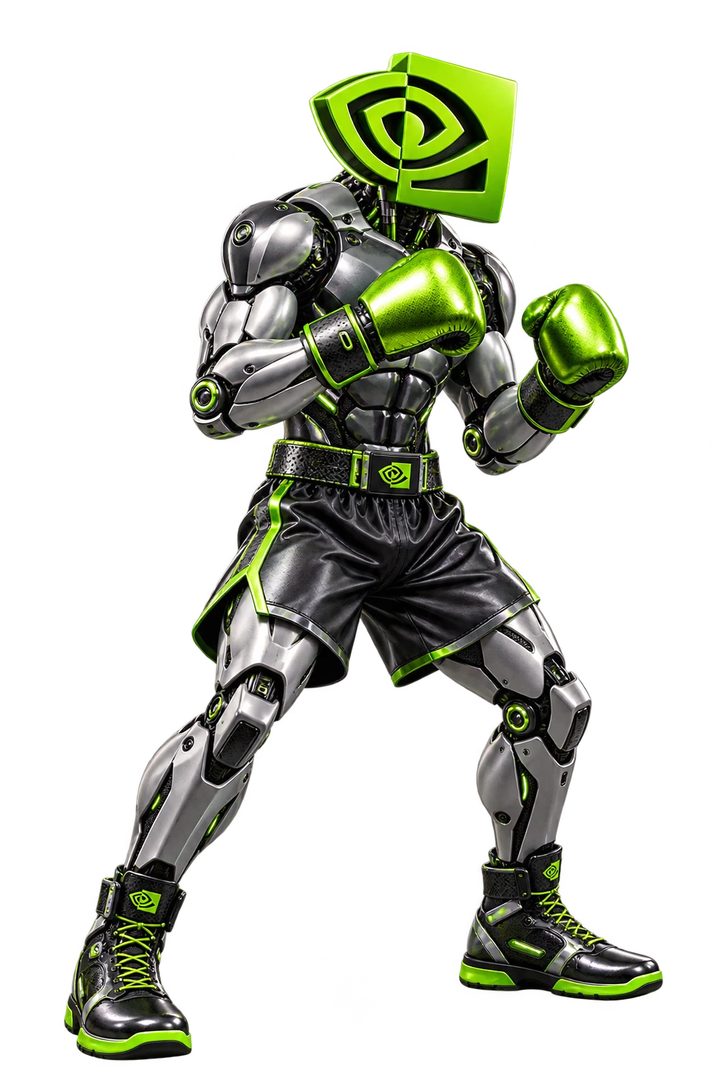 Boxing character inspired by NVIDIA